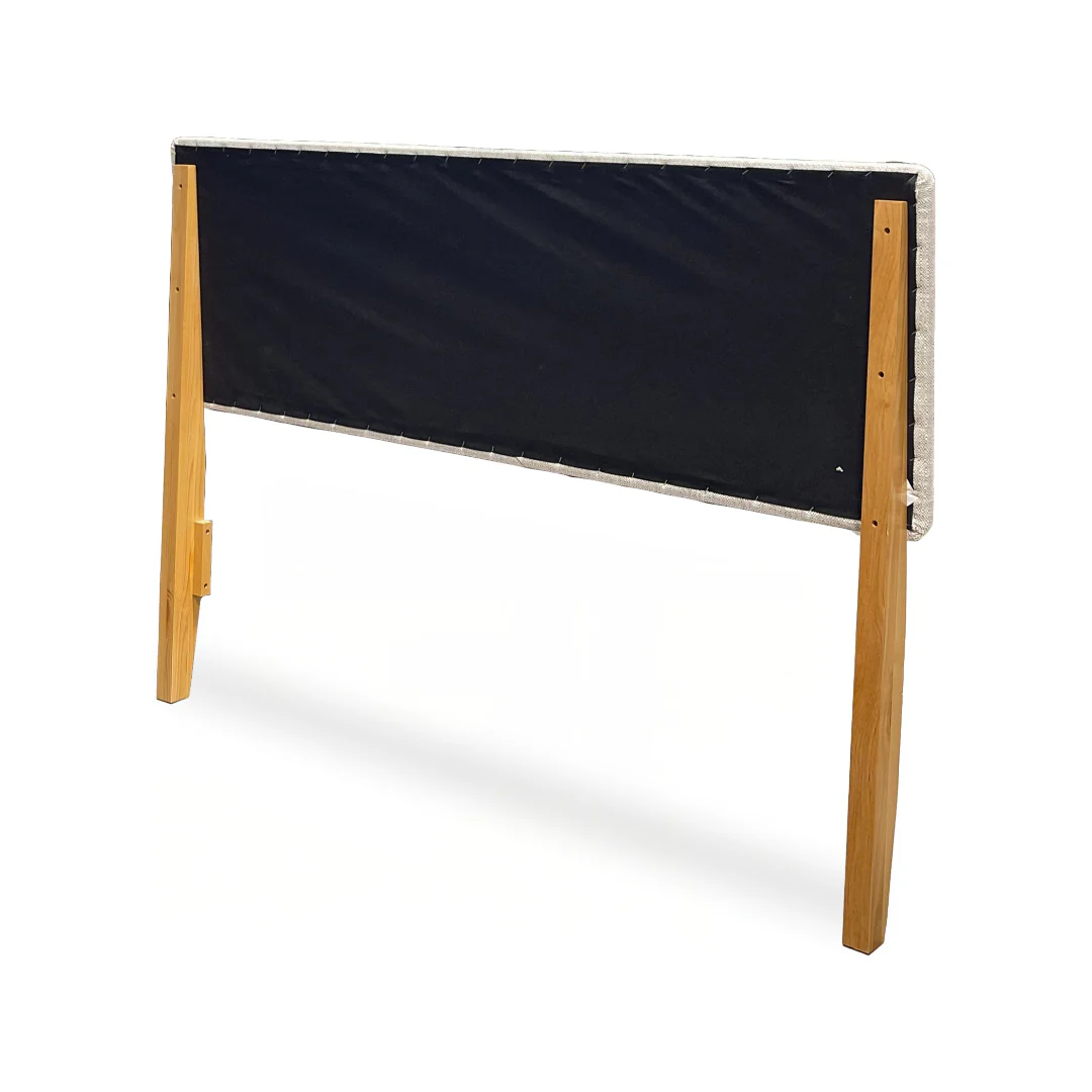 2-West Upholstered Queen Headboard - Beige - Image 6