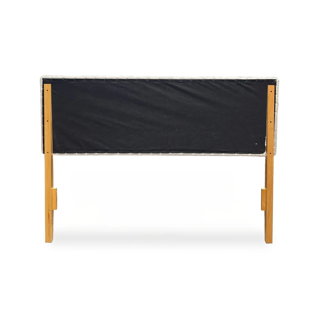 2-West Upholstered Queen Headboard - Beige - Image 7