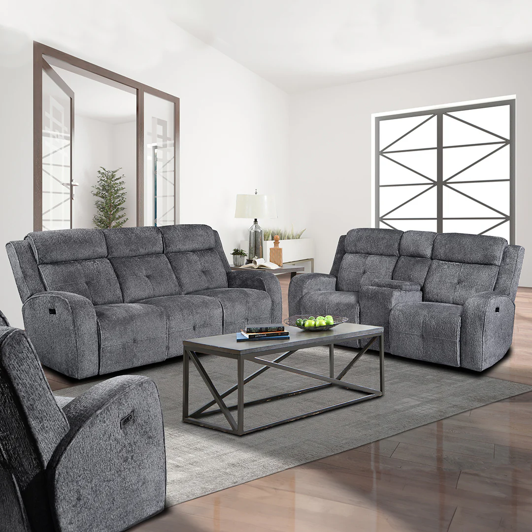 Addison Power Reclining Loveseat with Console - Image 3