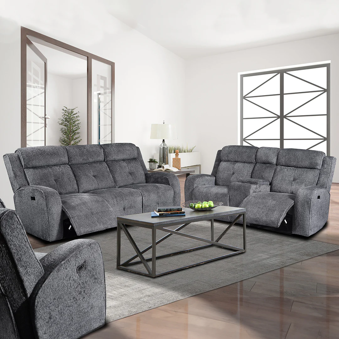 Addison Power Reclining Loveseat with Console - Image 4