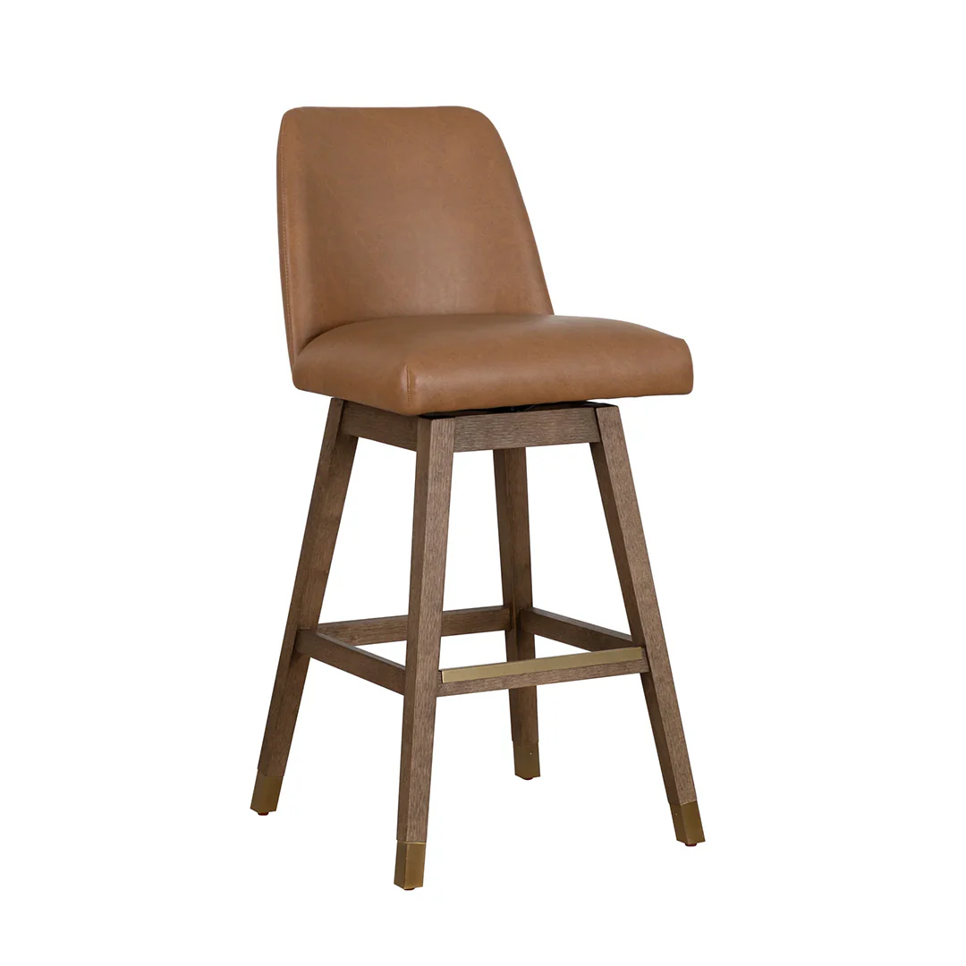 Amelia Upholstered Swivel Stool - Image 11