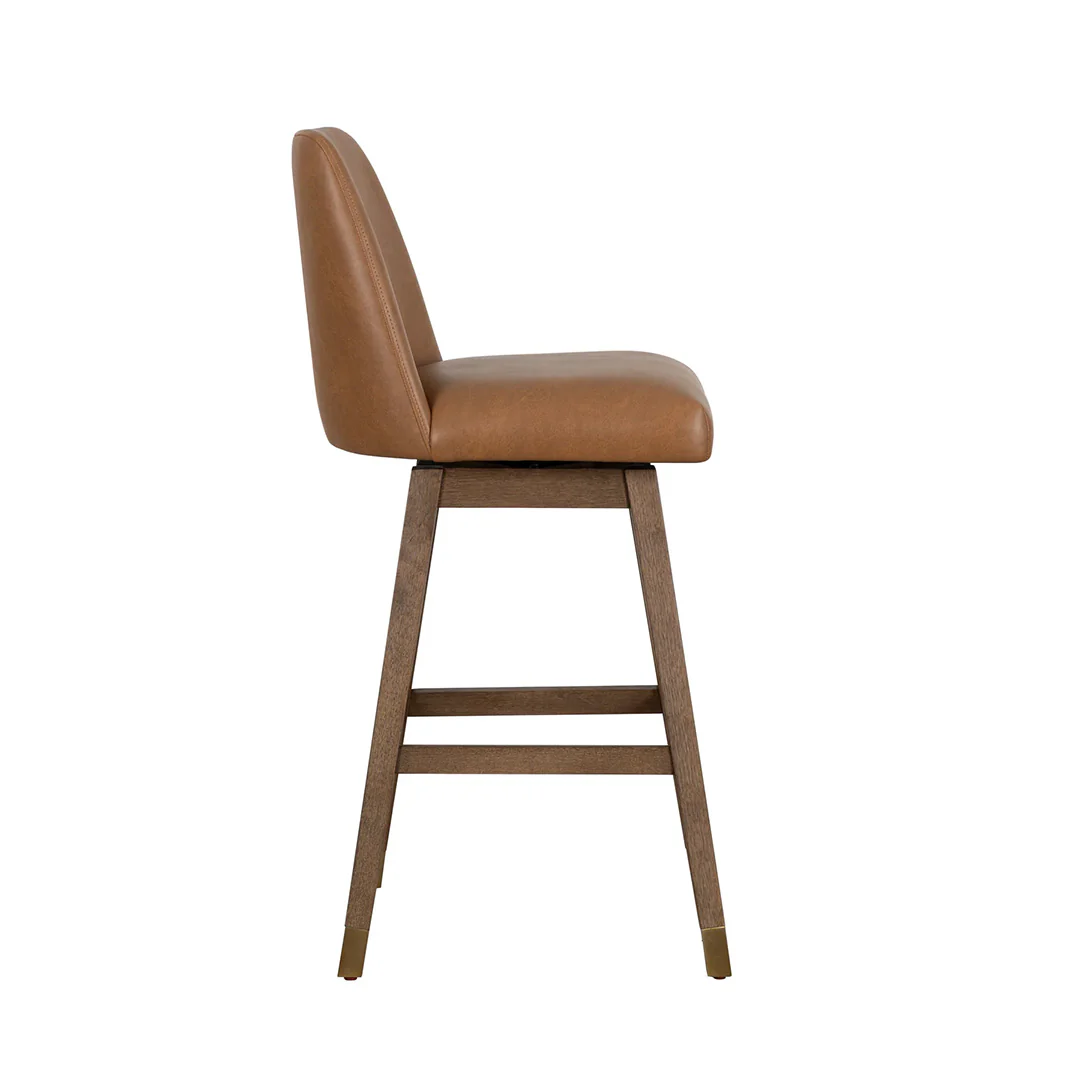 Amelia Upholstered Swivel Stool - Image 14