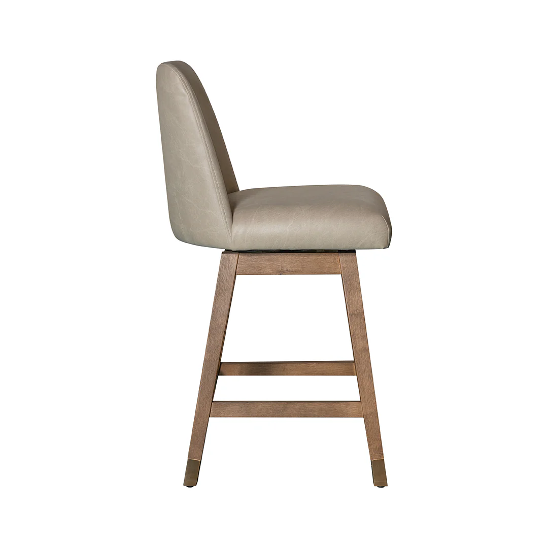 Amelia Upholstered Swivel Stool - Image 4