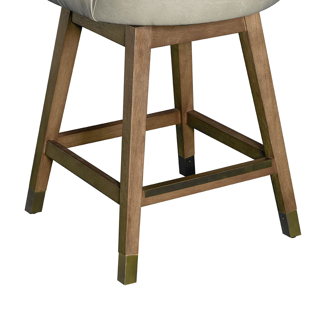 Amelia Upholstered Swivel Stool - Image 7