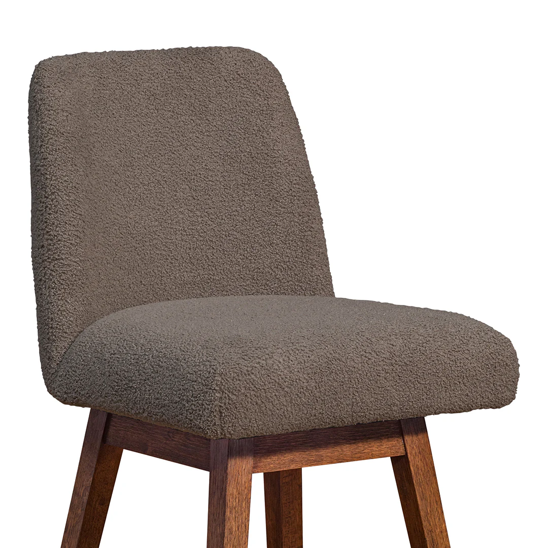 Amelia Upholstered Swivel Stool - Brown - Image 7