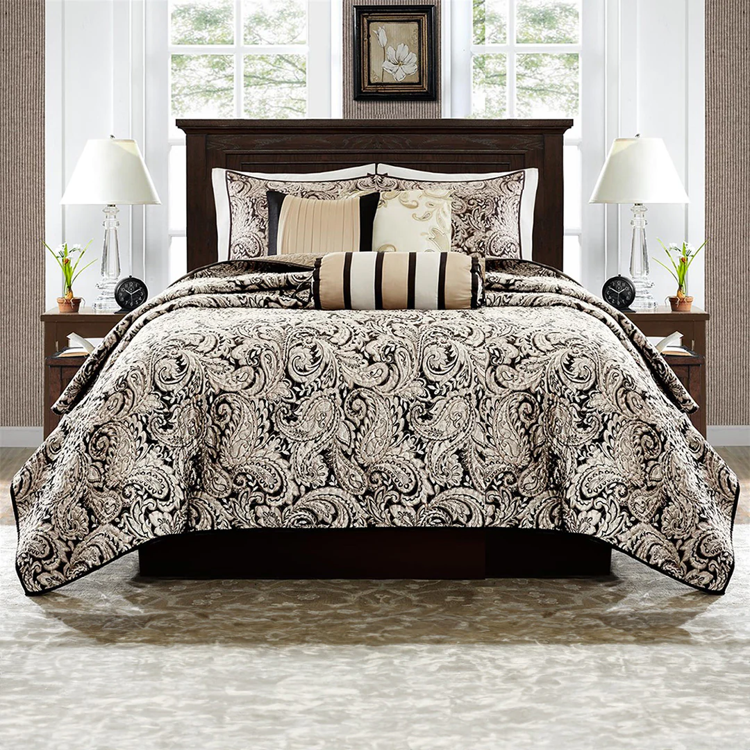 Aubrey Quilted Reversible Coverlet Set - Image 2