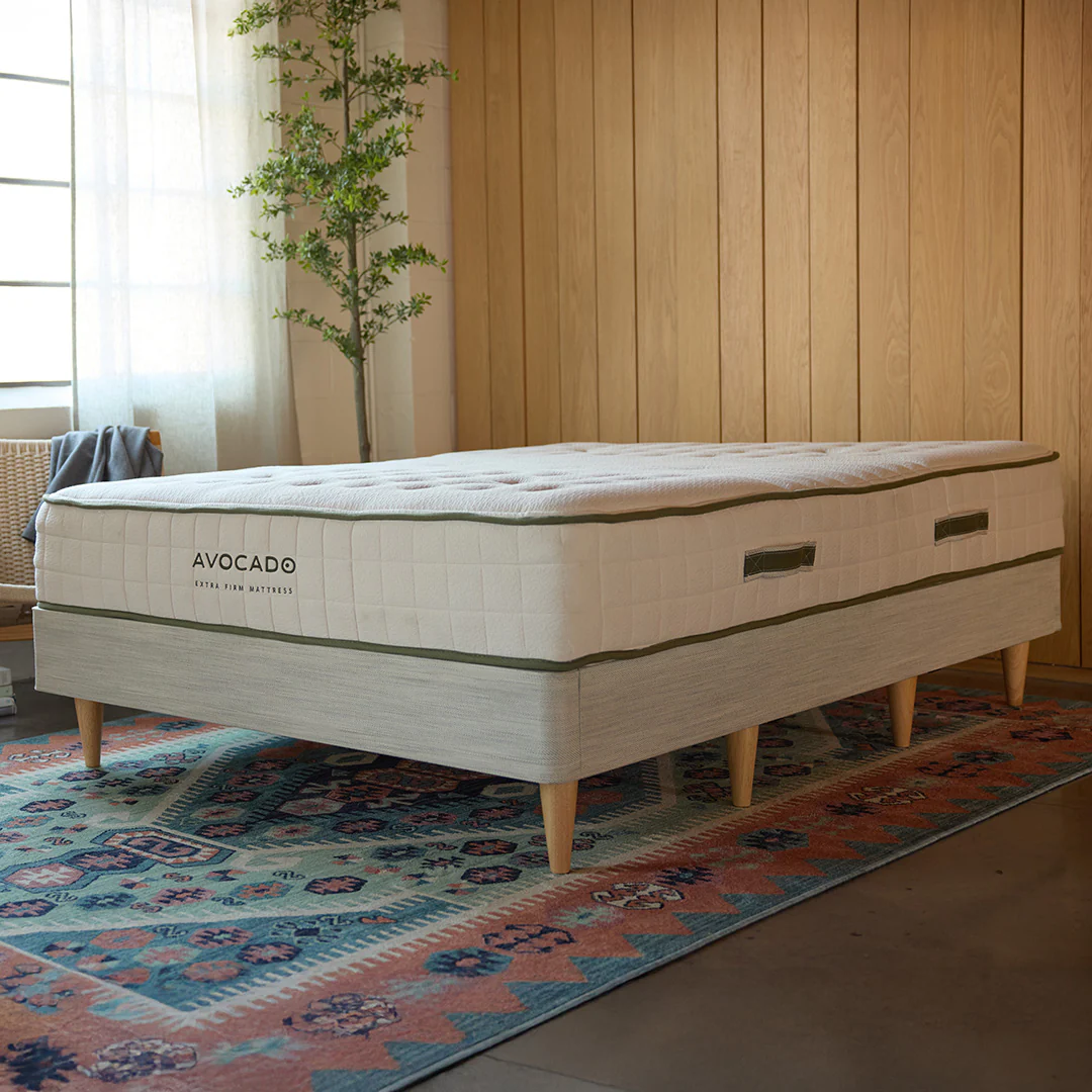 Avocado Green Mattress Foundation with Legs - Image 3