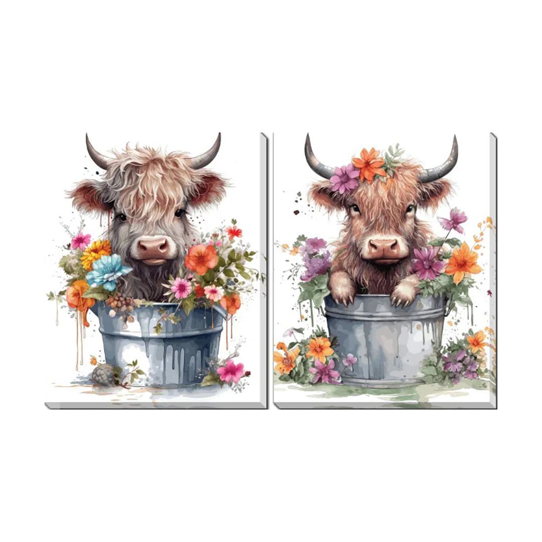 Baby Highland Cow (Set of 2)