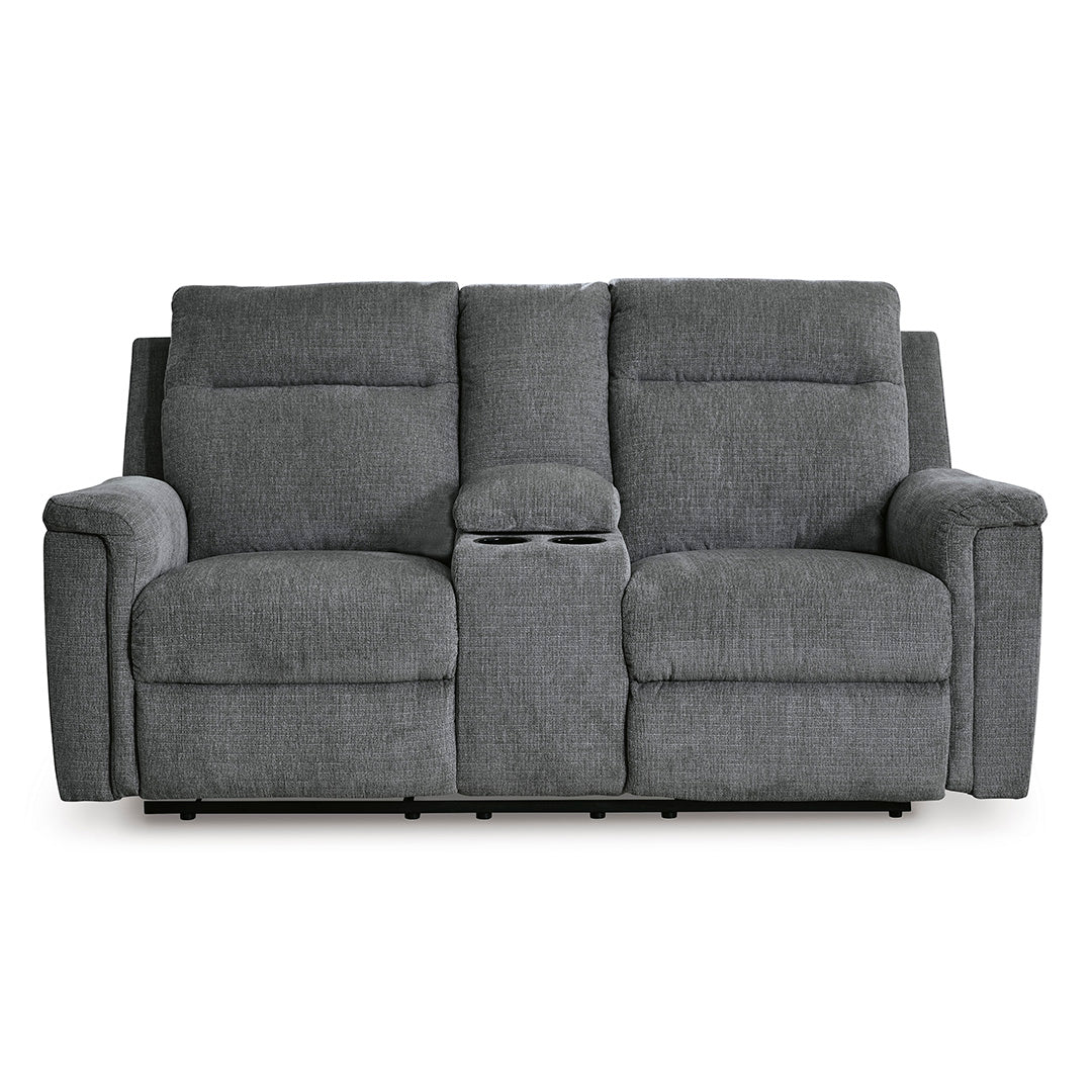 Barnsana Power Reclining Loveseat with Console - Image 3