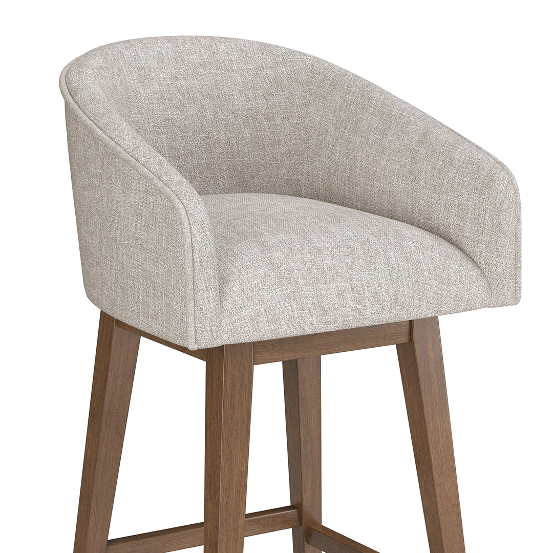 Barrel Bar Stool - Beige - Image 6