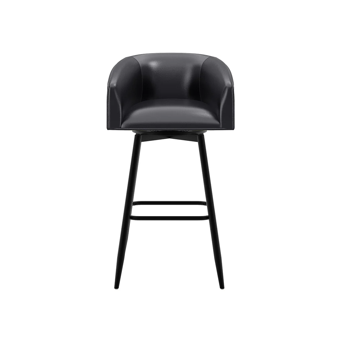 Barrel Bar Stool - Black - Image 11