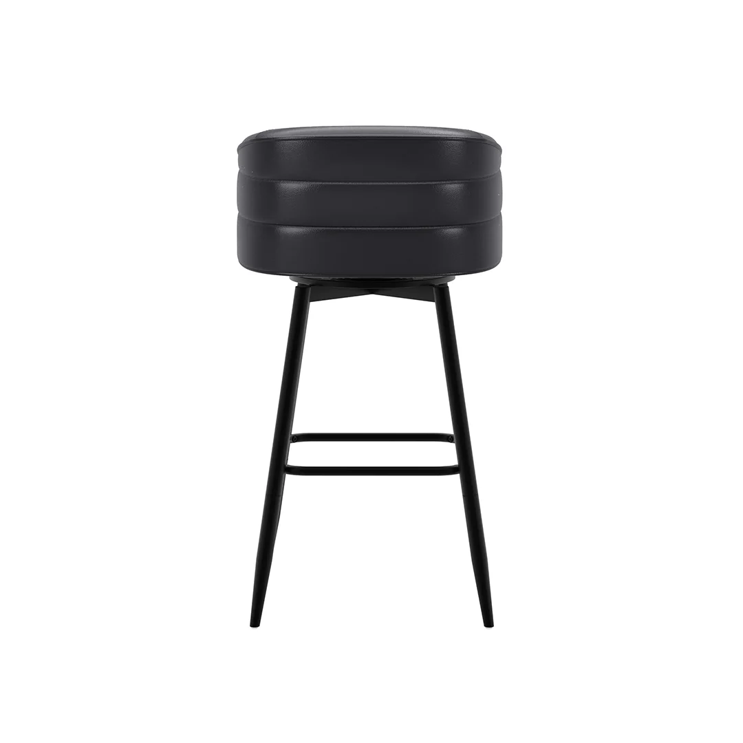 Barrel Bar Stool - Black - Image 13