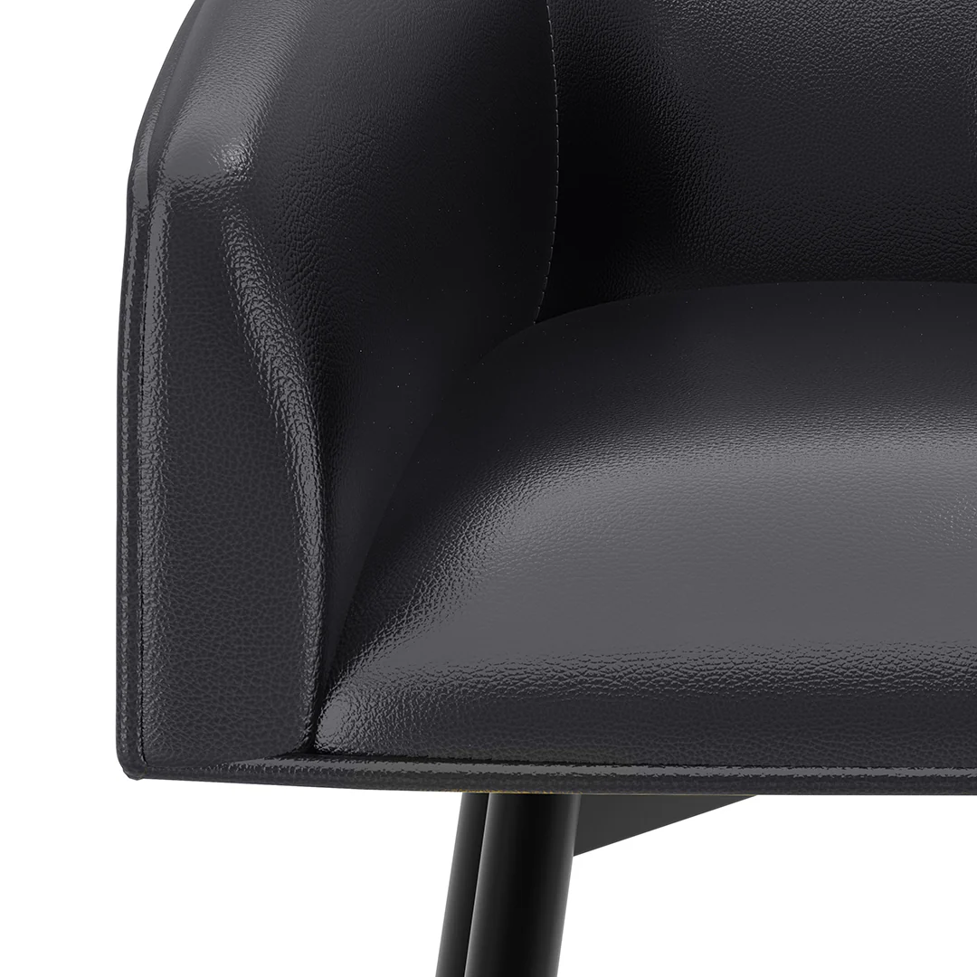 Barrel Bar Stool - Black - Image 15