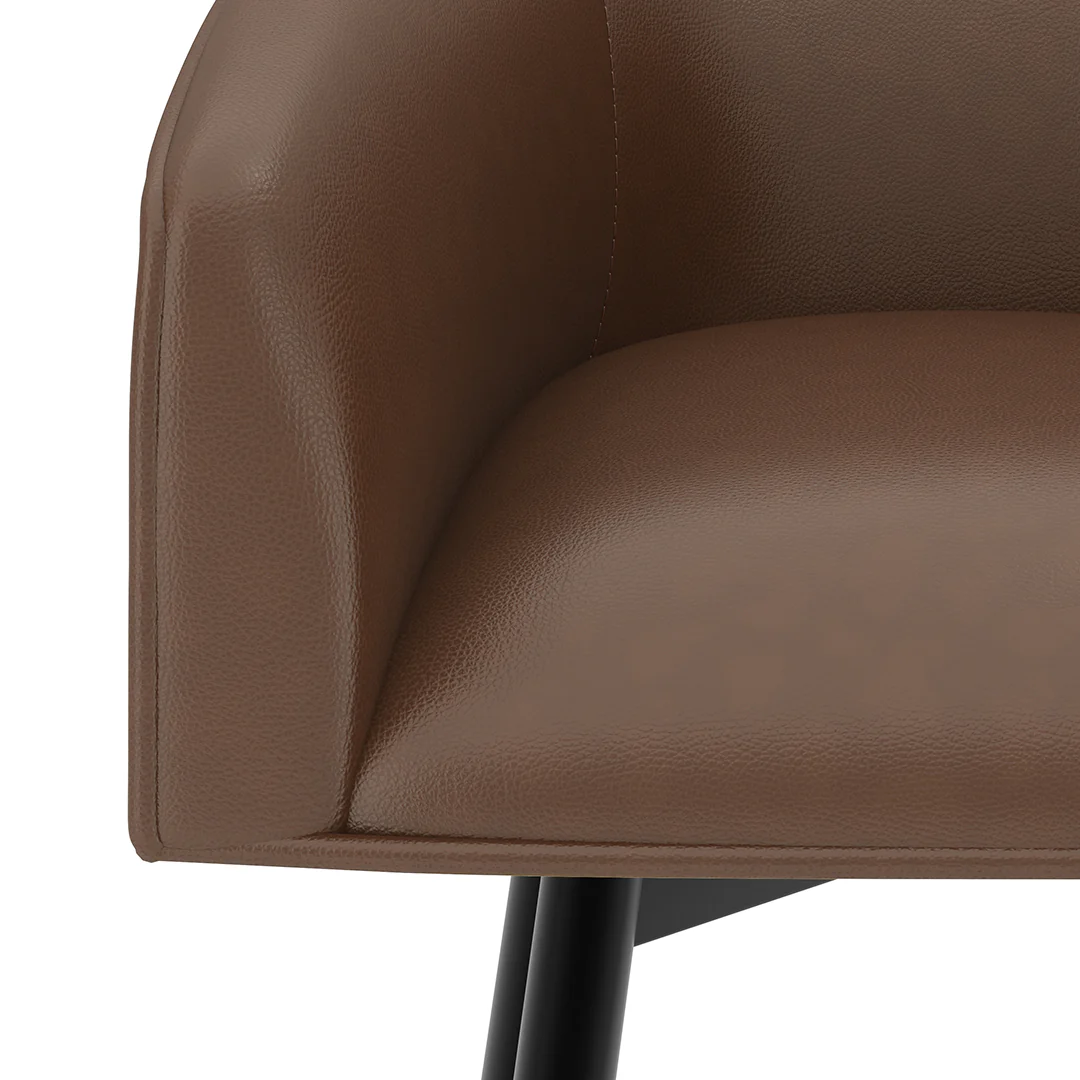 Barrel Bar Stool - Brown - Image 15