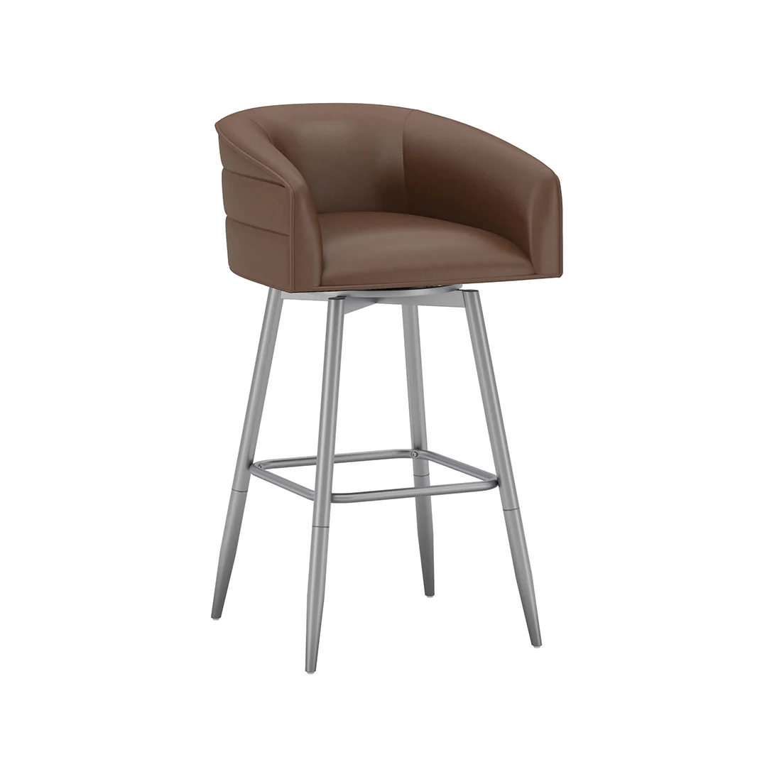 Barrel Bar Stool - Brown - Image 20