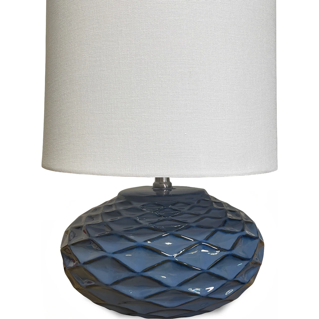 Blue Ceramic Table Lamp - Image 2