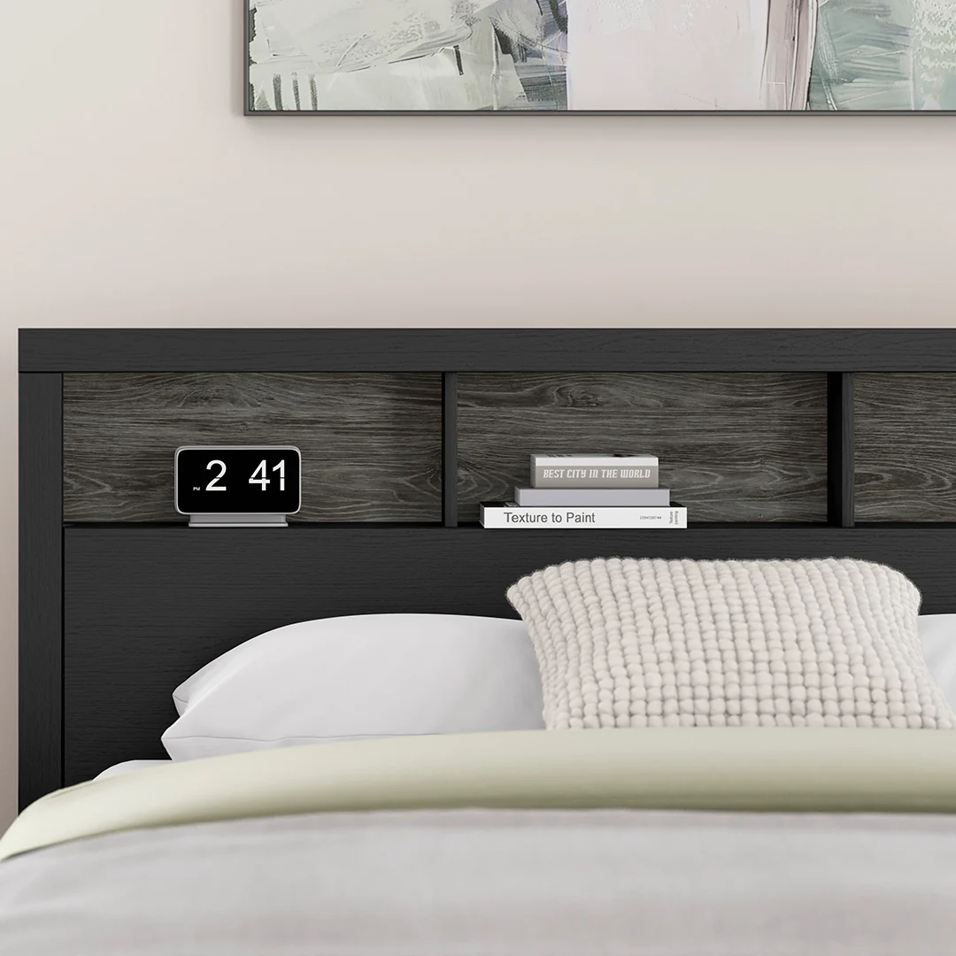 Broachmyn Black Bedroom Group with Mattress & Foundation - Queen - Image 7