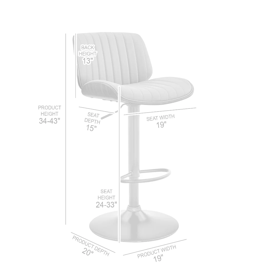 Brock Adjustable Barstool - Image 11