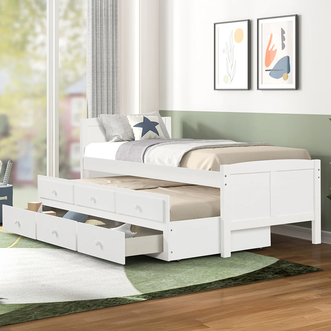 Captains Trundle Bed with Storage - Twin - Image 2