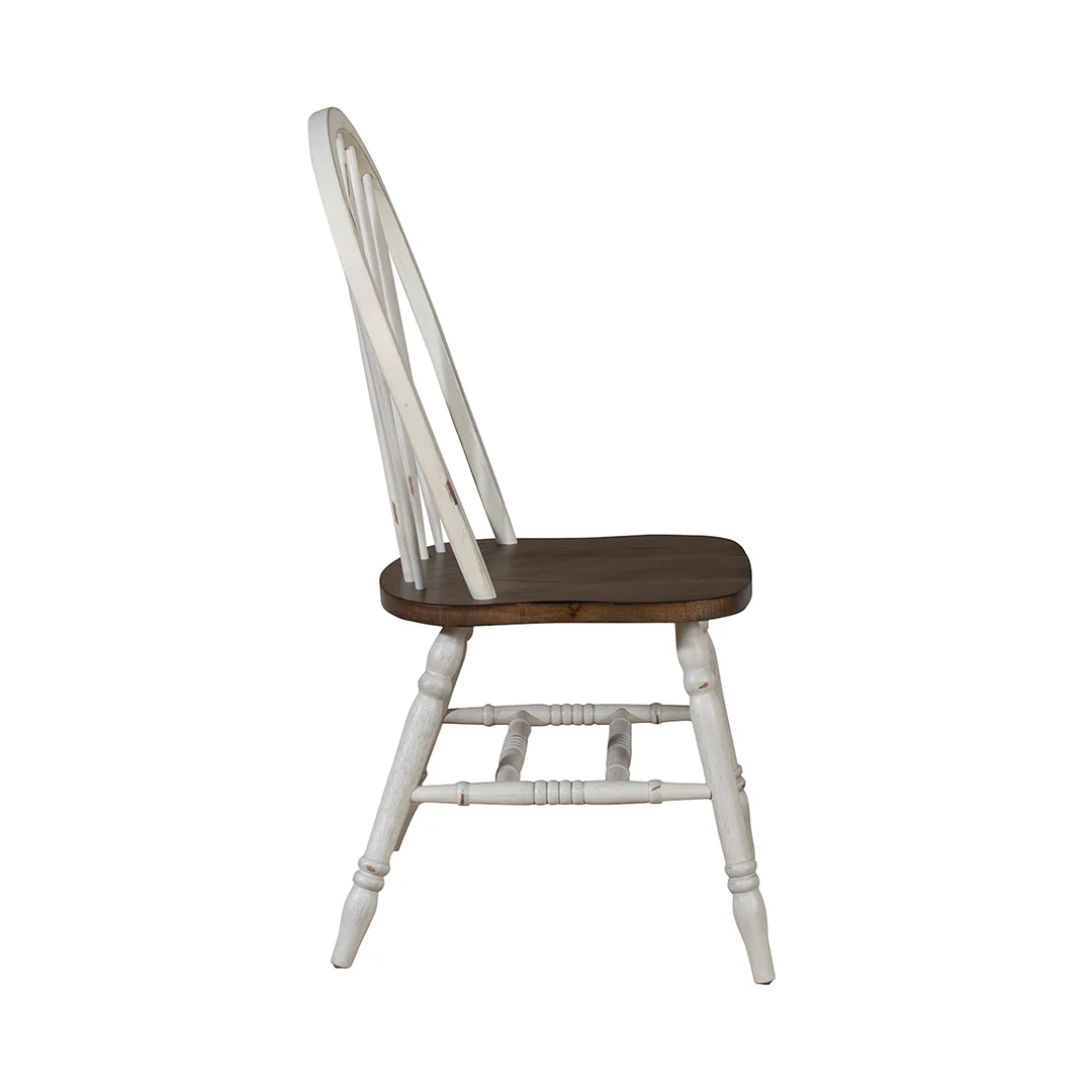 Carolina Crossing Windsor Side Chair - White - Image 4