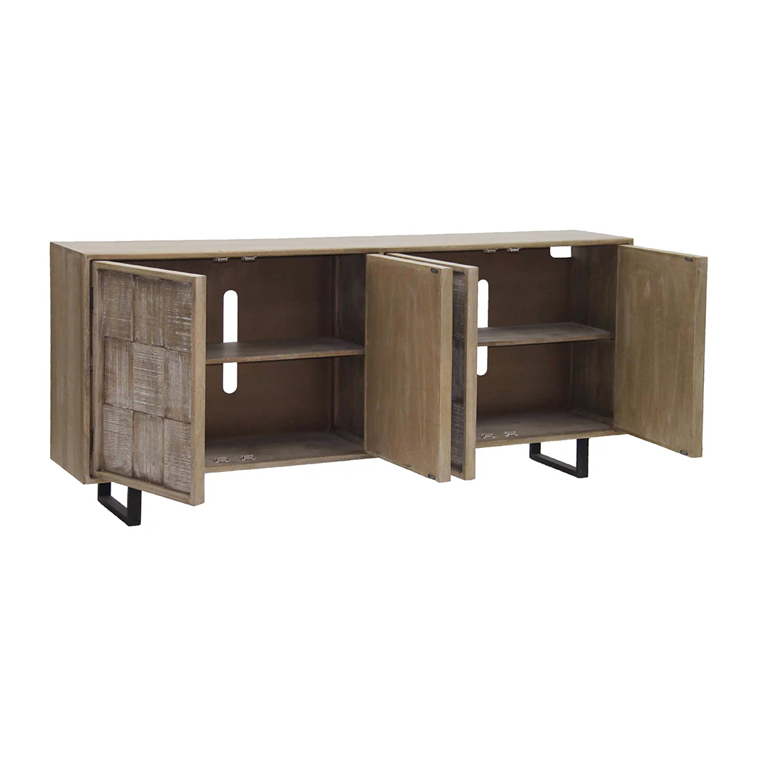 Ivory Bay Media Console - 78 Inches - Image 2