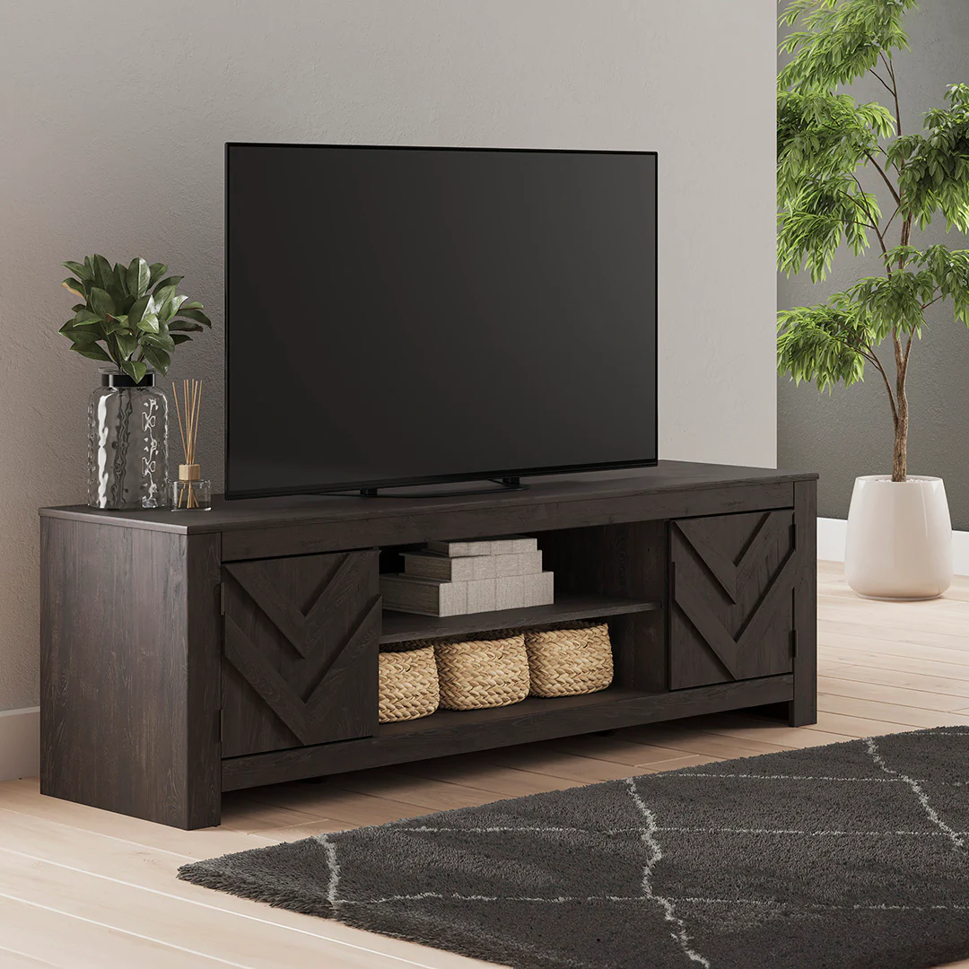 Cayboni Black TV Stand - 71 Inches - Image 9