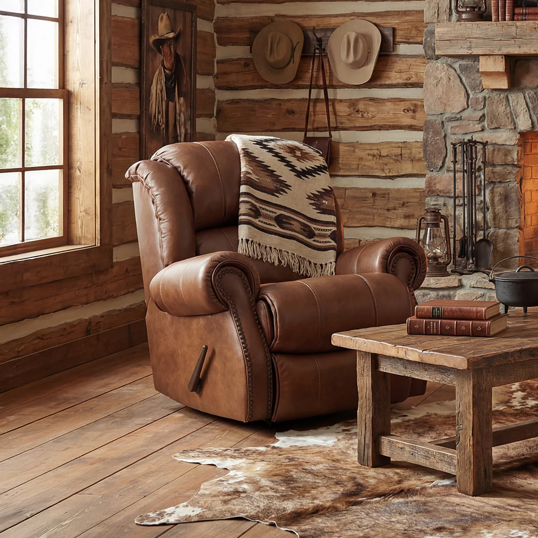 Charles Leather Rocker Recliner - Image 2
