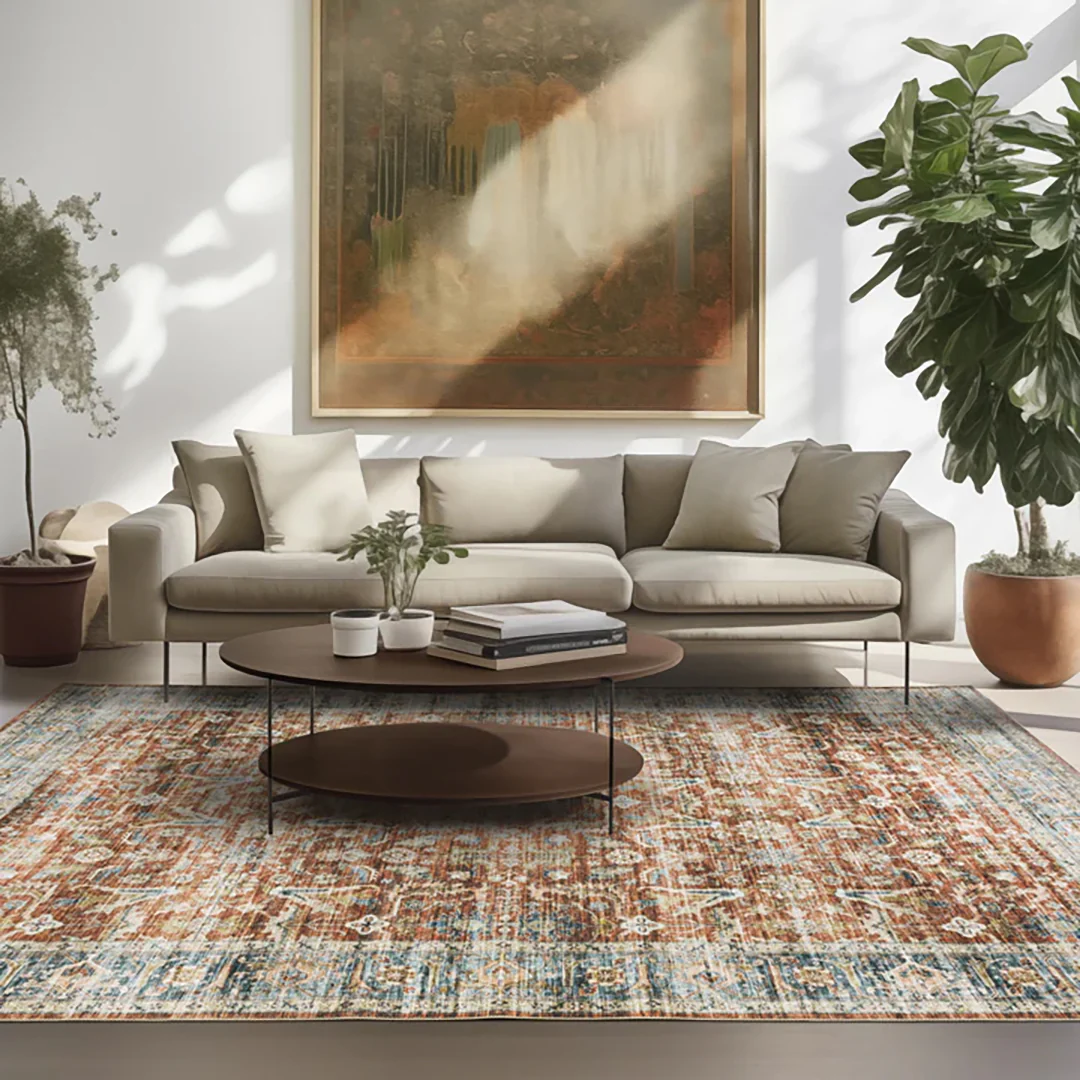 Charleston Bronze Washable Rug - Image 2