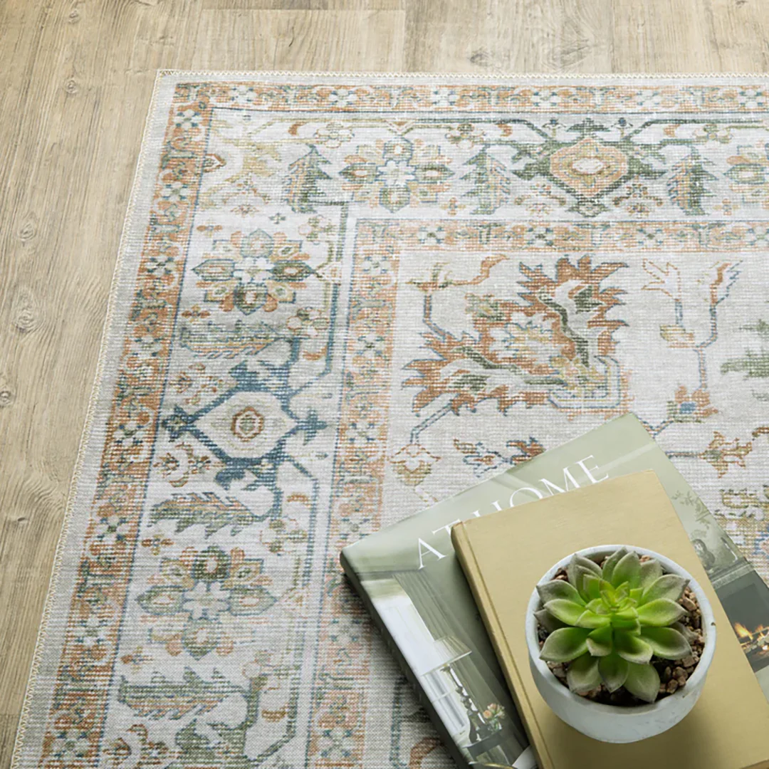Charleston Ivory Washable Rug - Image 6
