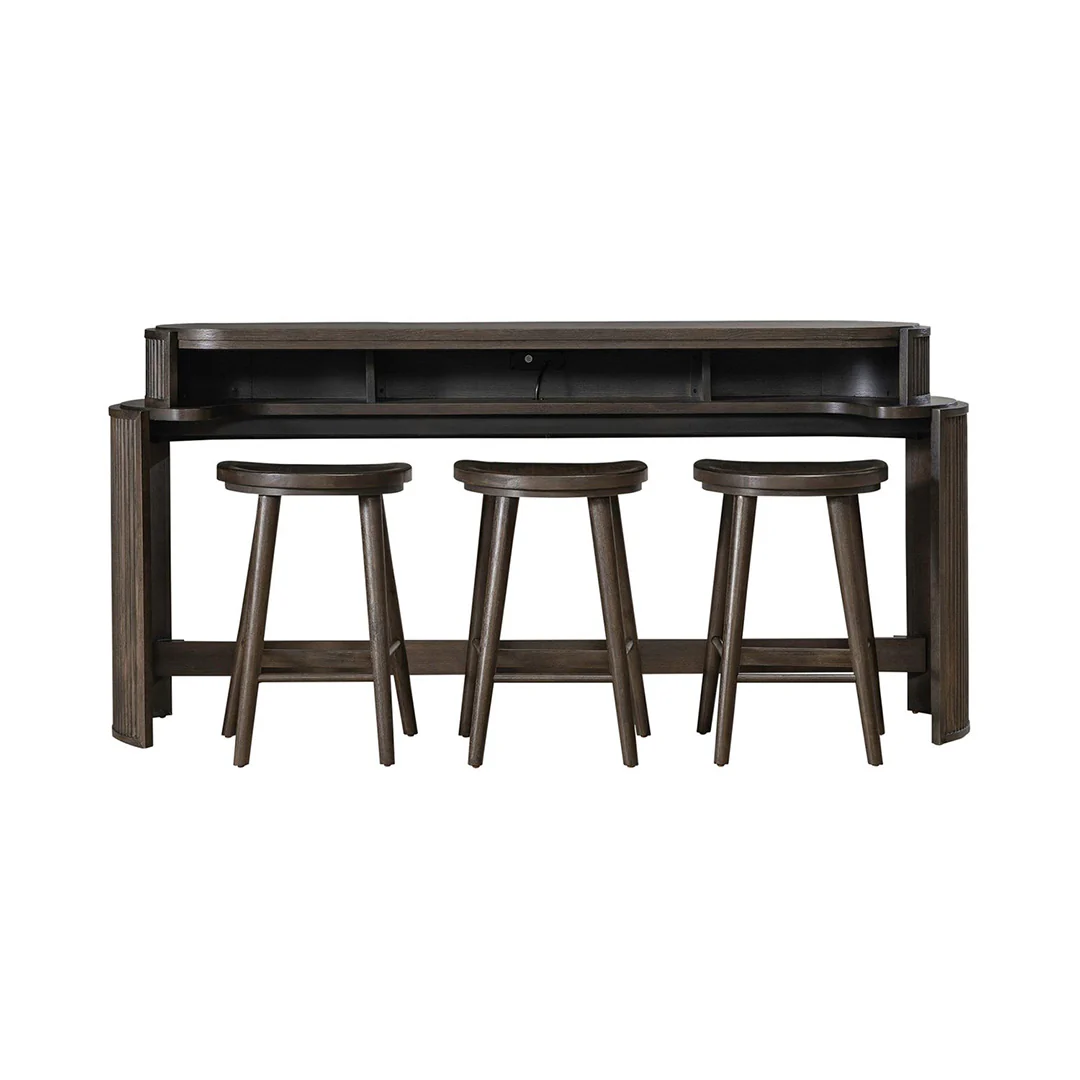 City View Console Table with Stools - Image 3