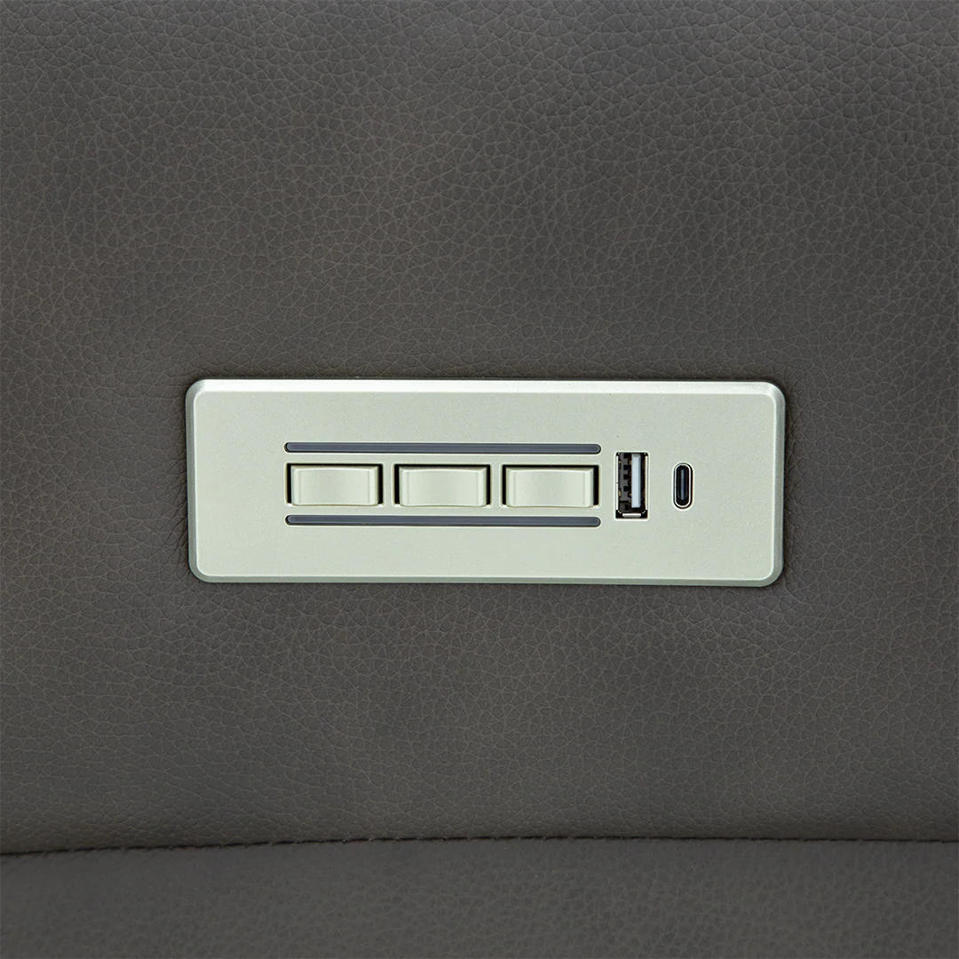 Clark Zero-G Home Theater Leather Sofa - Image 10