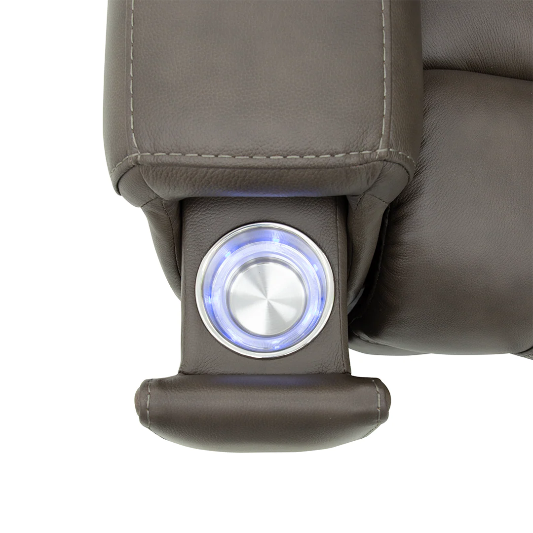 Clark Zero-G Home Theater Leather Sofa - Image 7