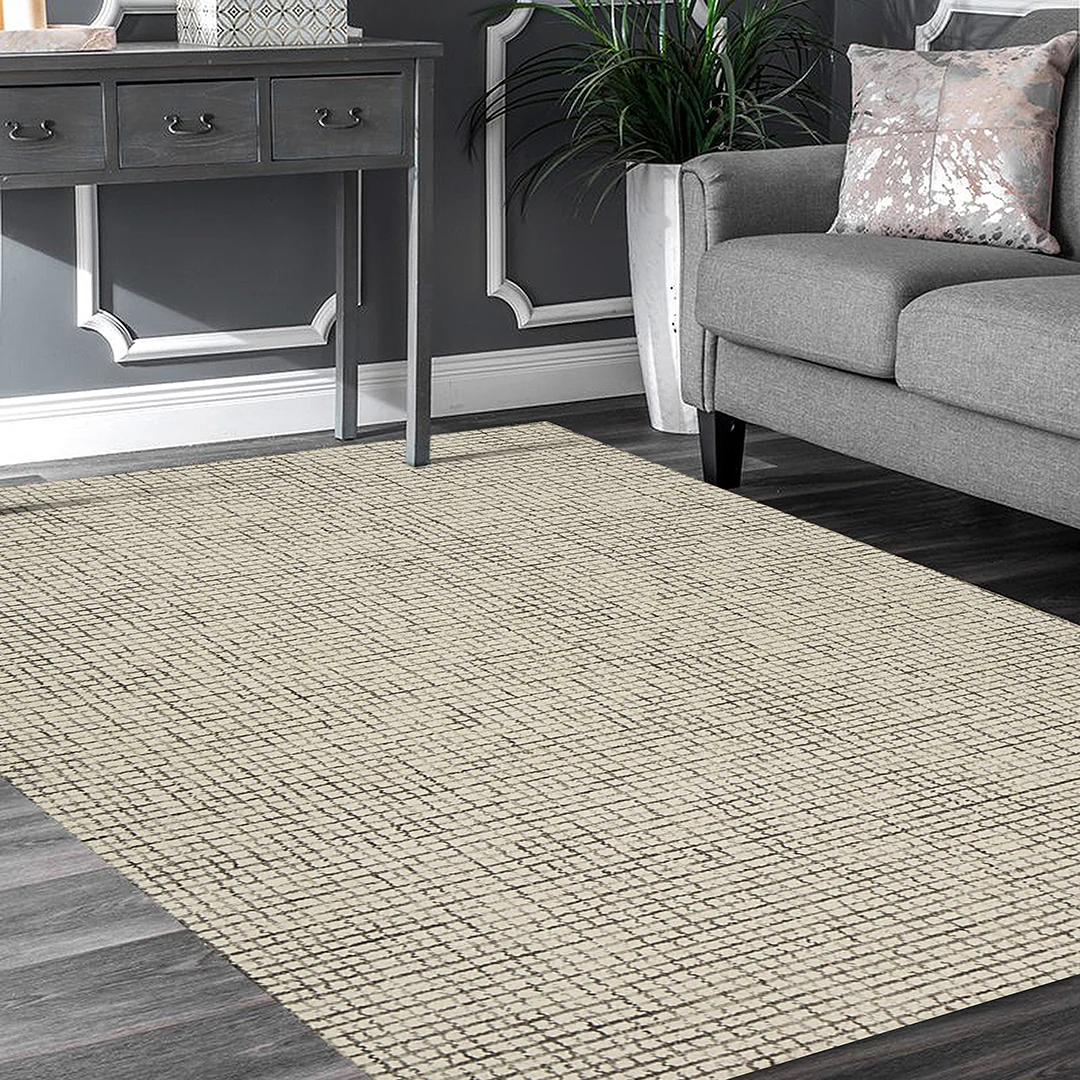 Criss Cross Silver Rug - Image 6