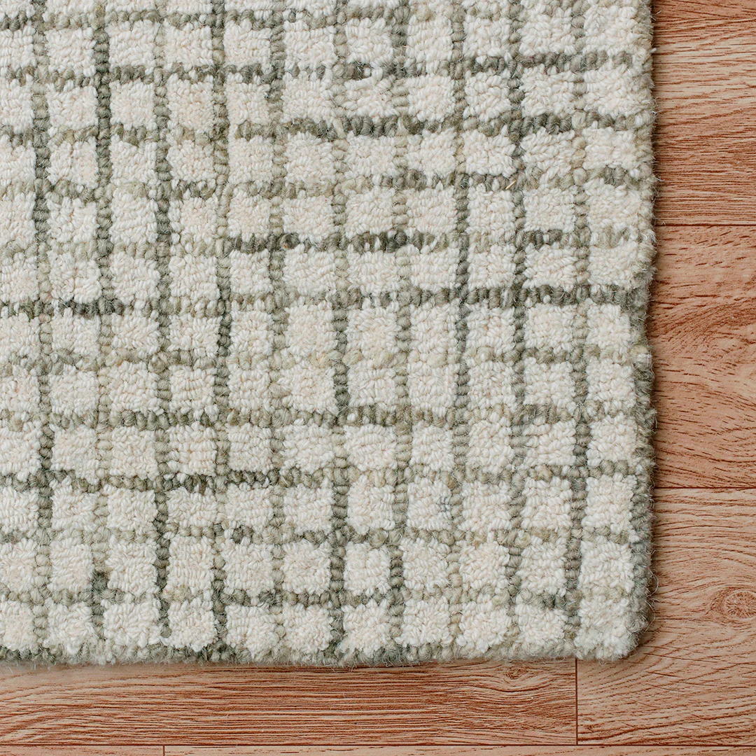 Criss Cross Silver Rug - Image 9