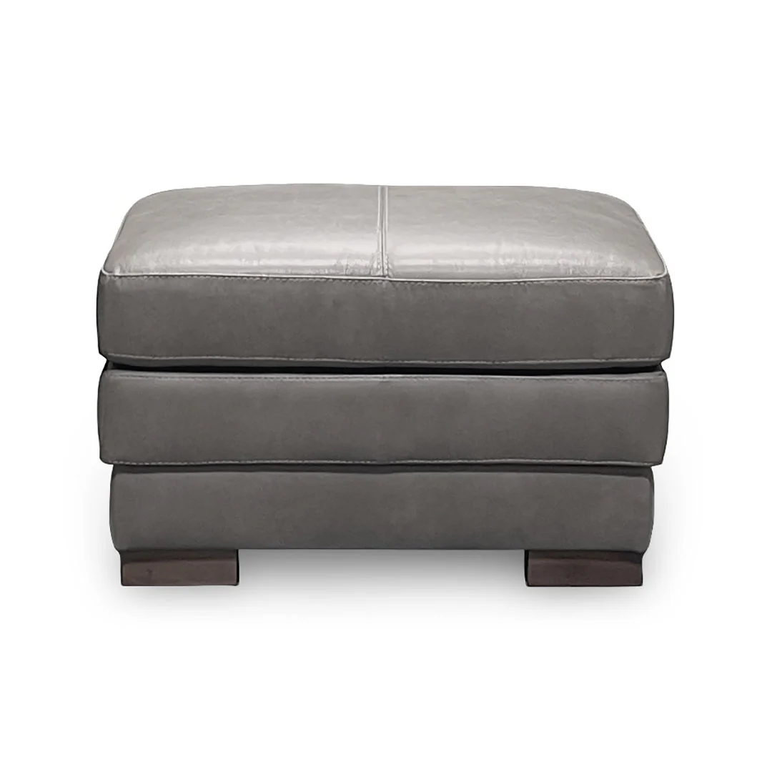 Denver Leather Ottoman - Image 3
