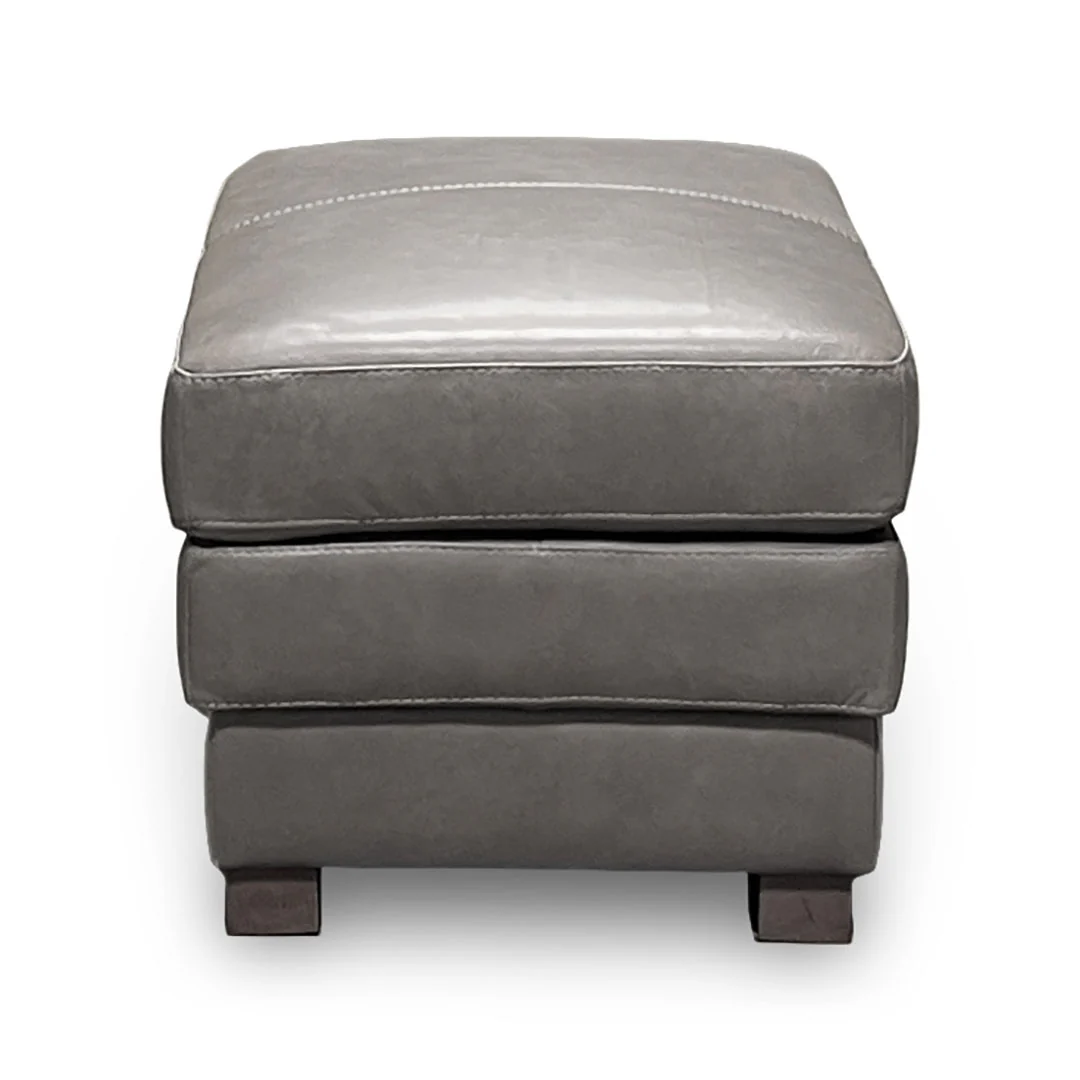 Denver Leather Ottoman - Image 4