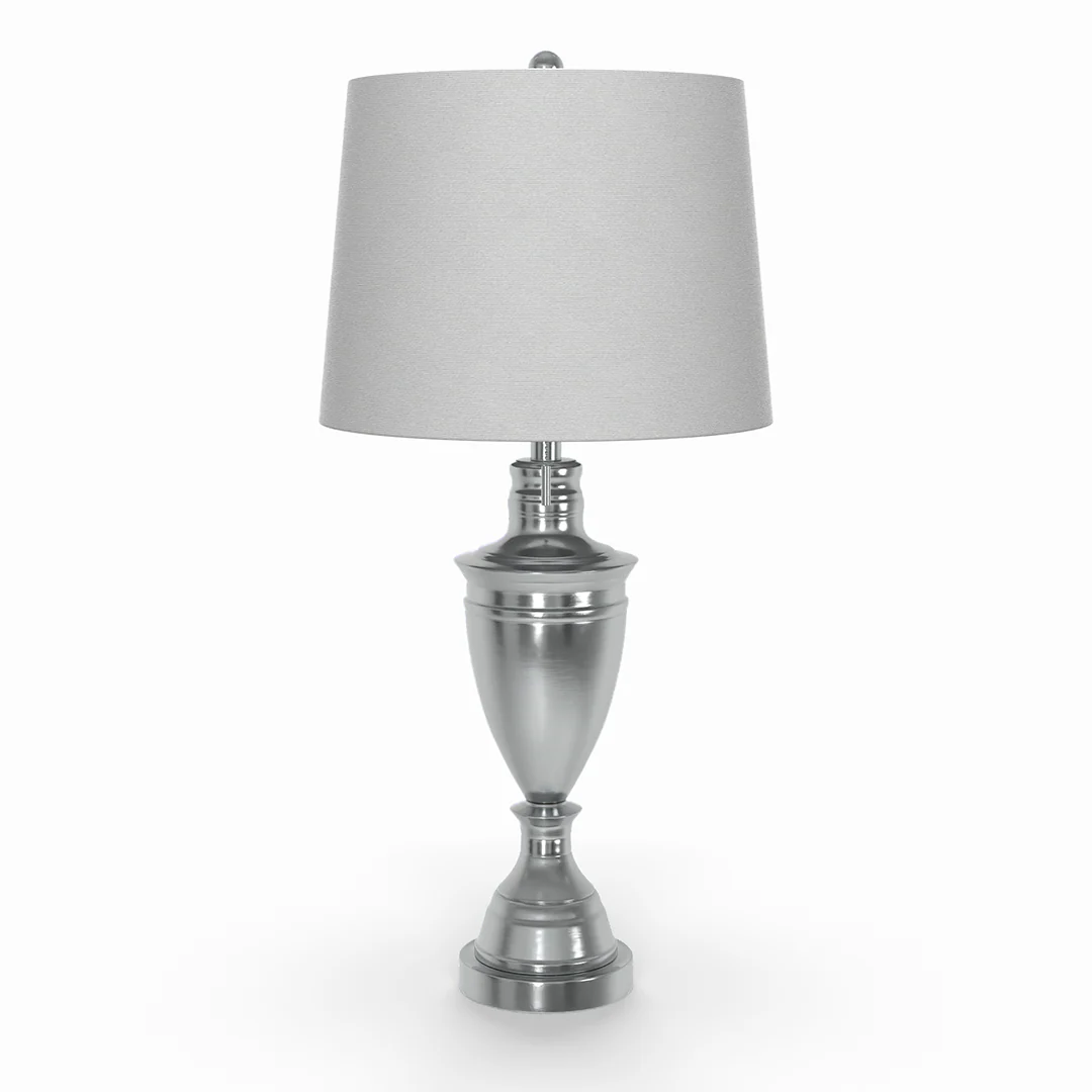 Dolan Brushed Steel Lamp