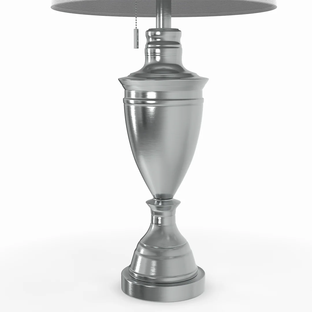Dolan Brushed Steel Lamp - Image 2
