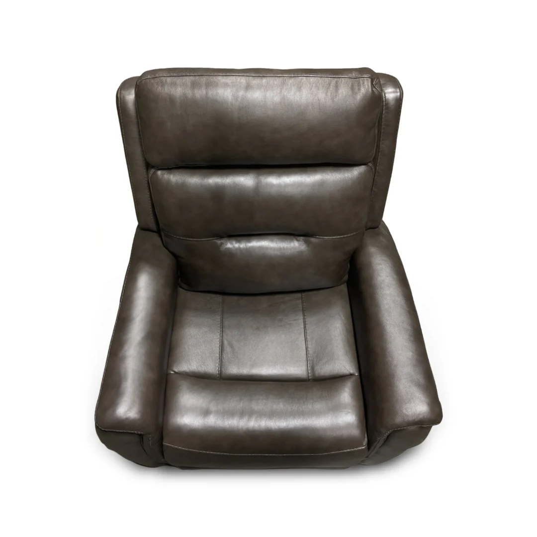 Duncan Leather Power Swivel Glider Recliner - Image 9