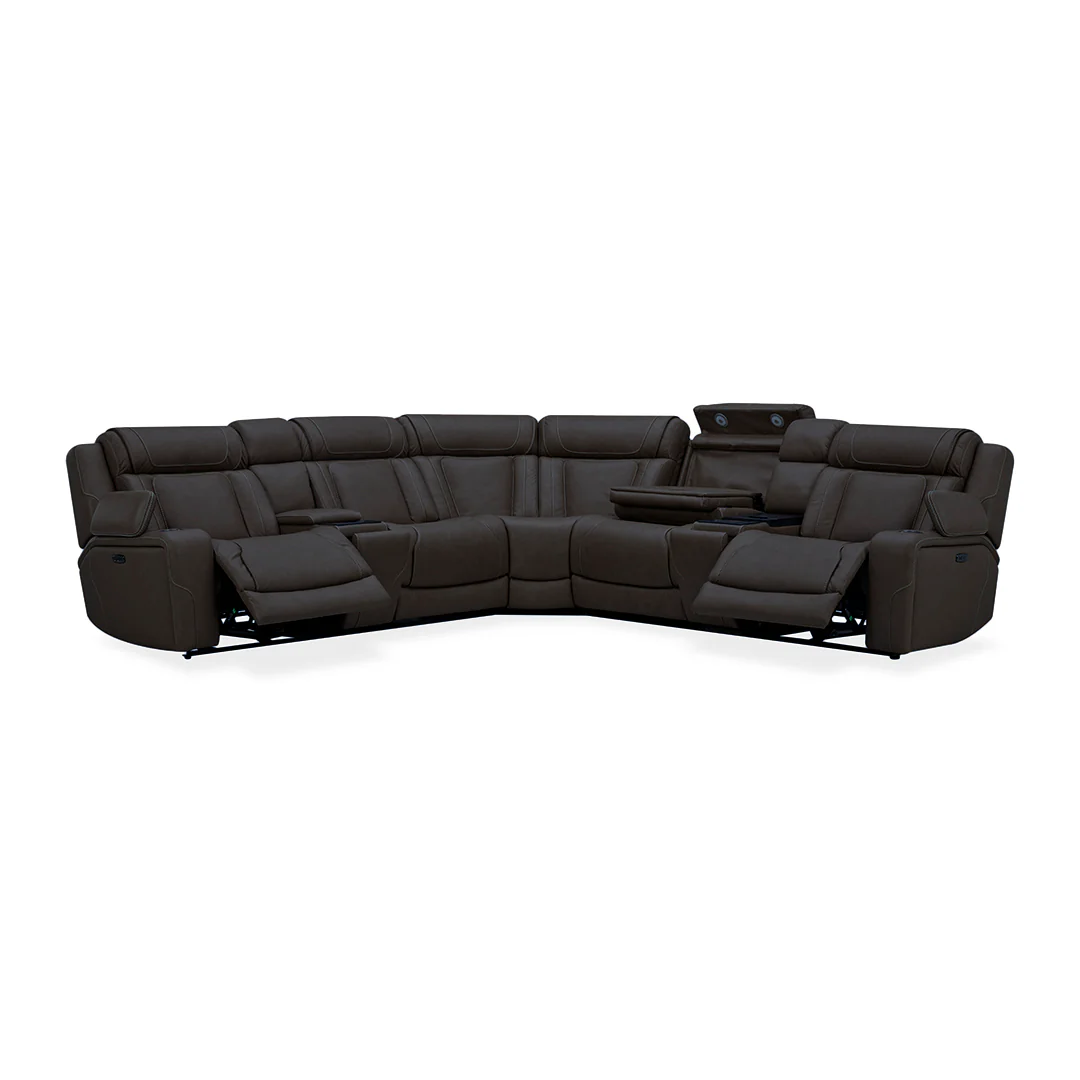 First Class Power Reclining Sectional - Image 27