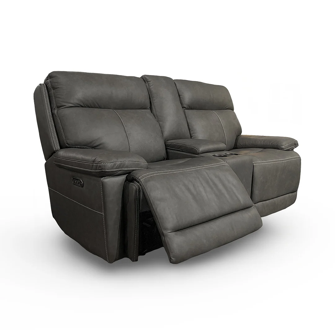 Fletcher Power Reclining Loveseat with Console - Image 3