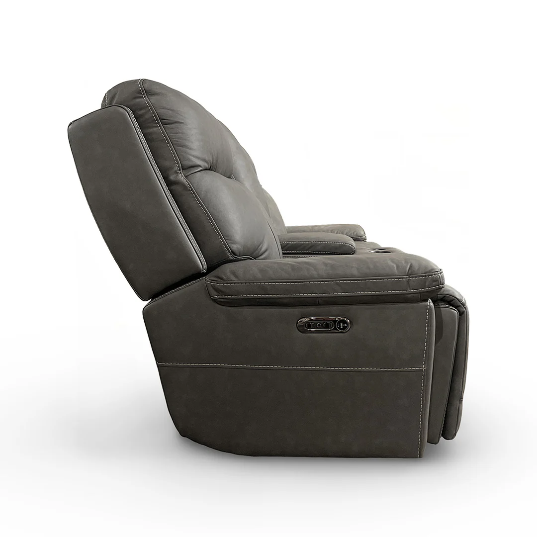 Fletcher Power Reclining Loveseat with Console - Image 4