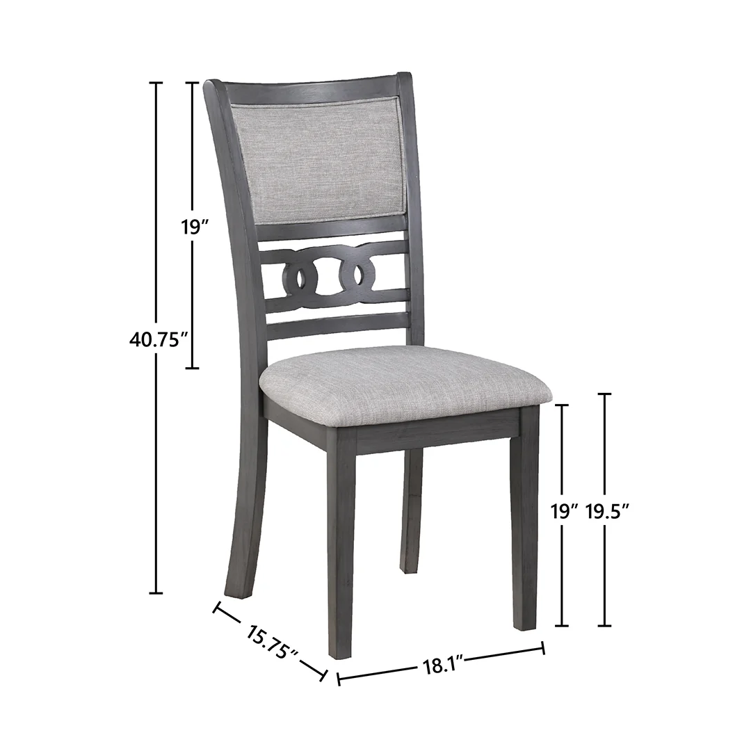Gia Dining Chair - Grey - Image 6