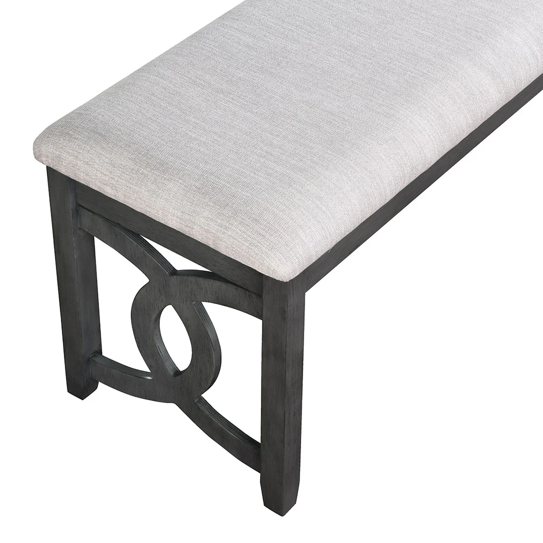 Gia Links Grey Dining Bench - Image 4