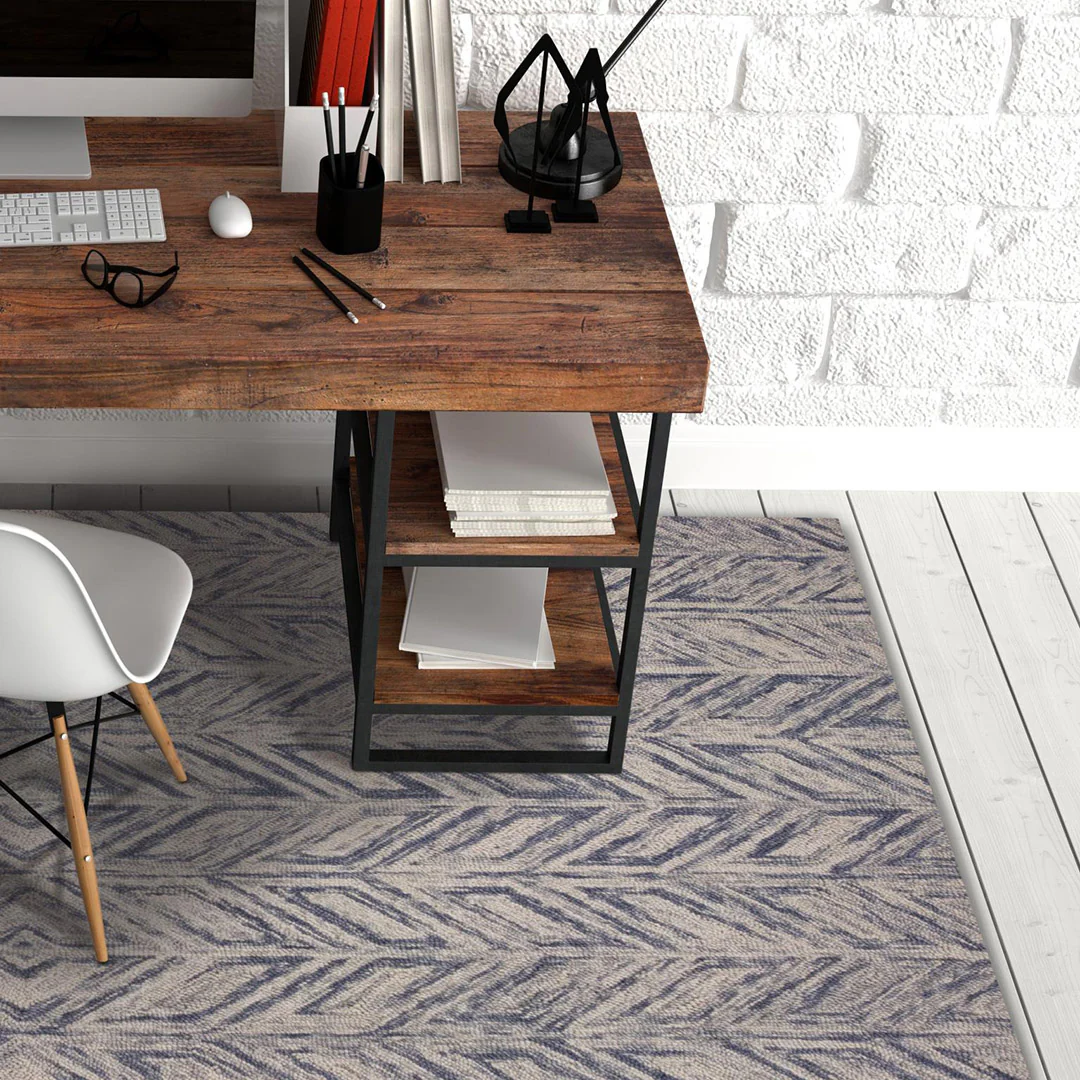 Gramercy Blue Heather Herringbone - Image 2