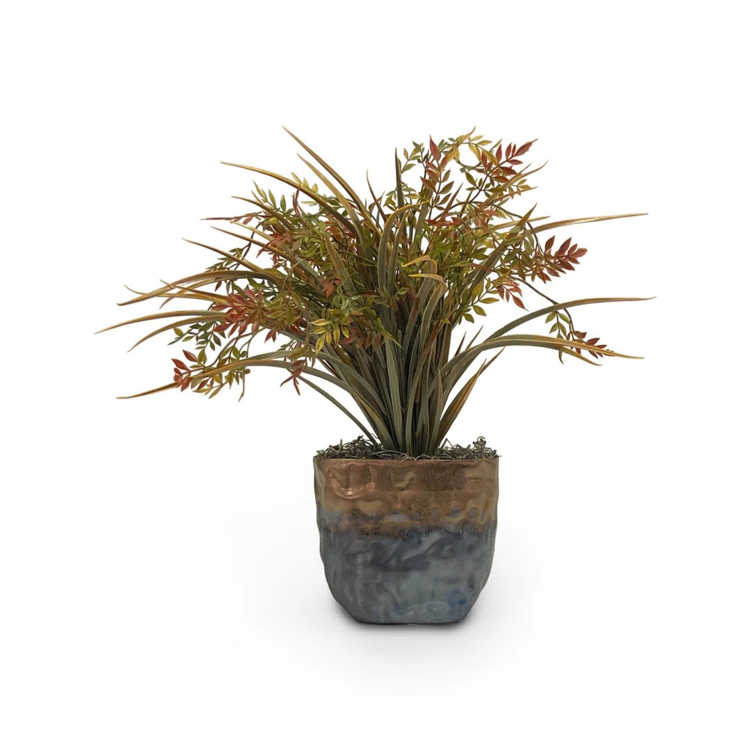 Grass in Metal Planter - Image 4
