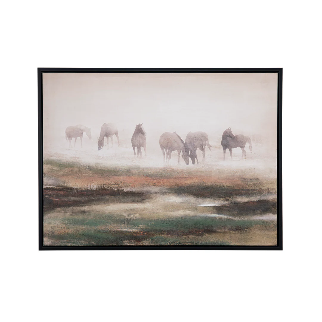 Grazing Stallions