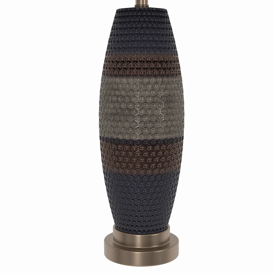 Hammered Ceramic Table Lamp - Image 2