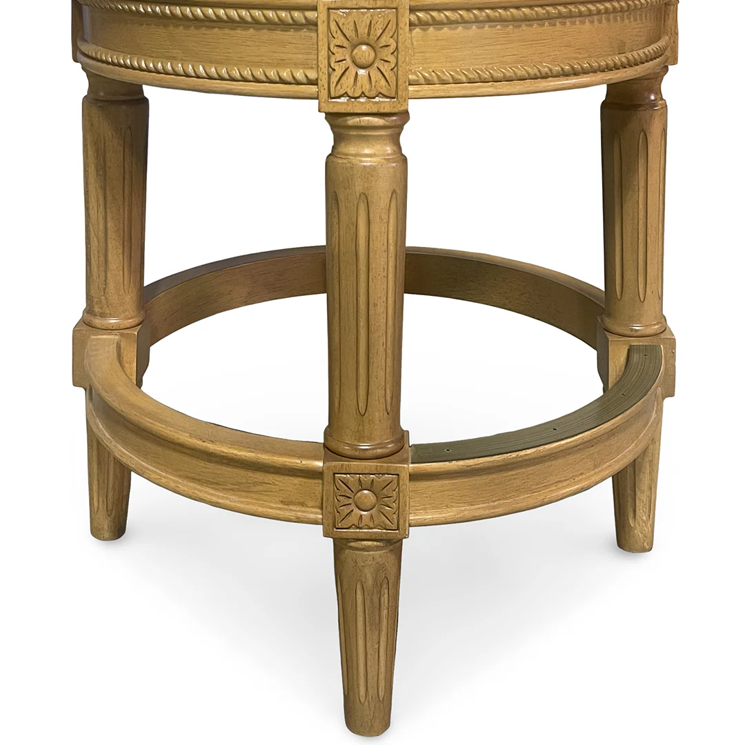 Henry Upholstered Swivel Stool - Beige - Image 8