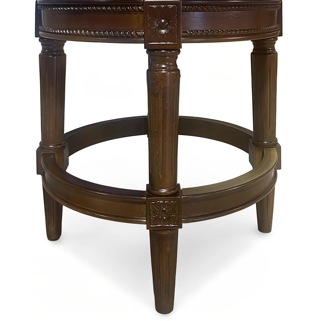 Henry Upholstered Swivel Stool - Brown - Image 8